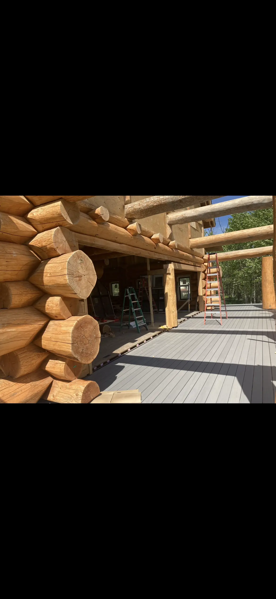 Lumber being milled for window and door production